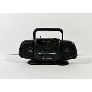 Lifelong Baby Boom Box Black AM/FM Mini Radio Model 2225 Music Tested Works